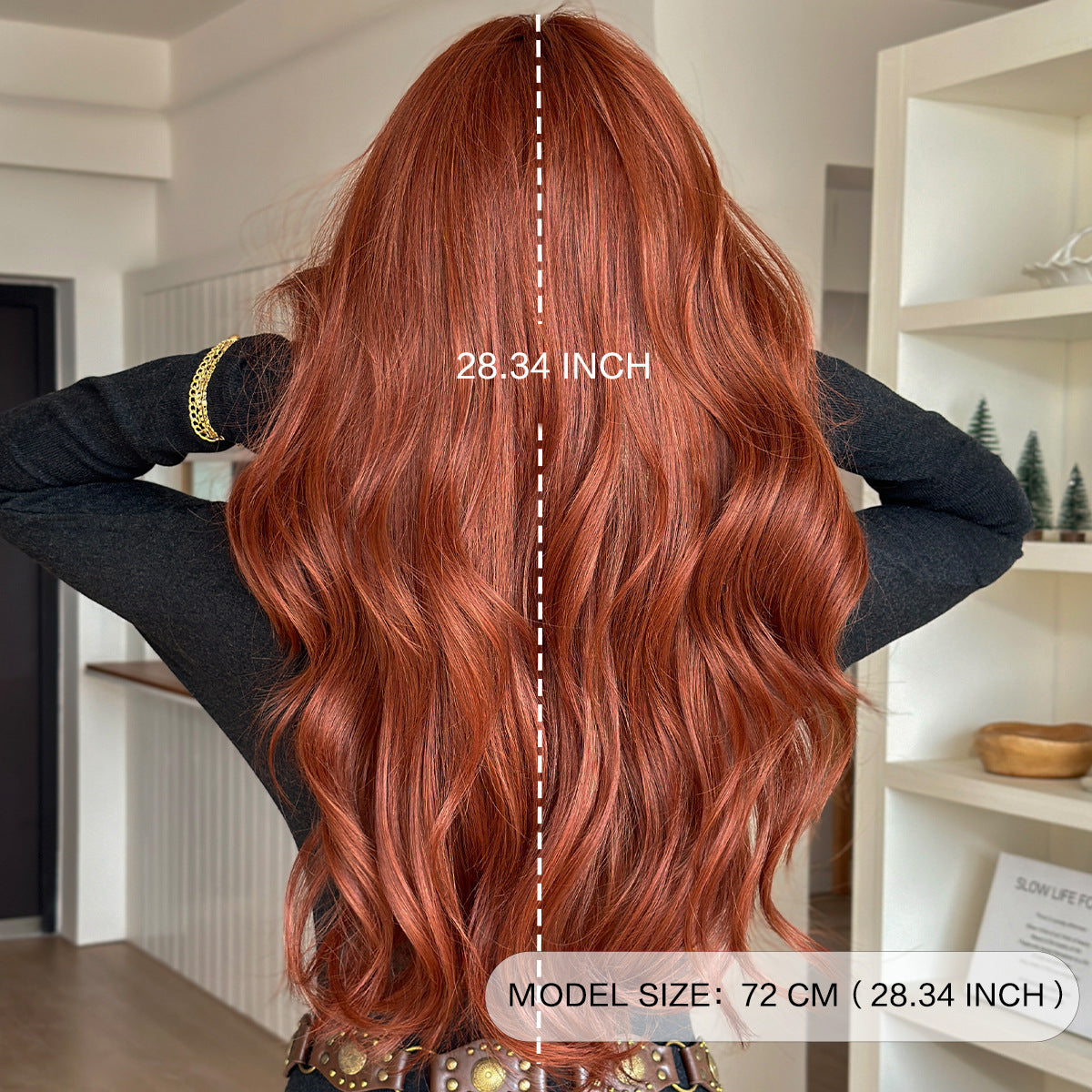 Hair Big Wave Fluffy Lifelike Daily Wig Long Curls