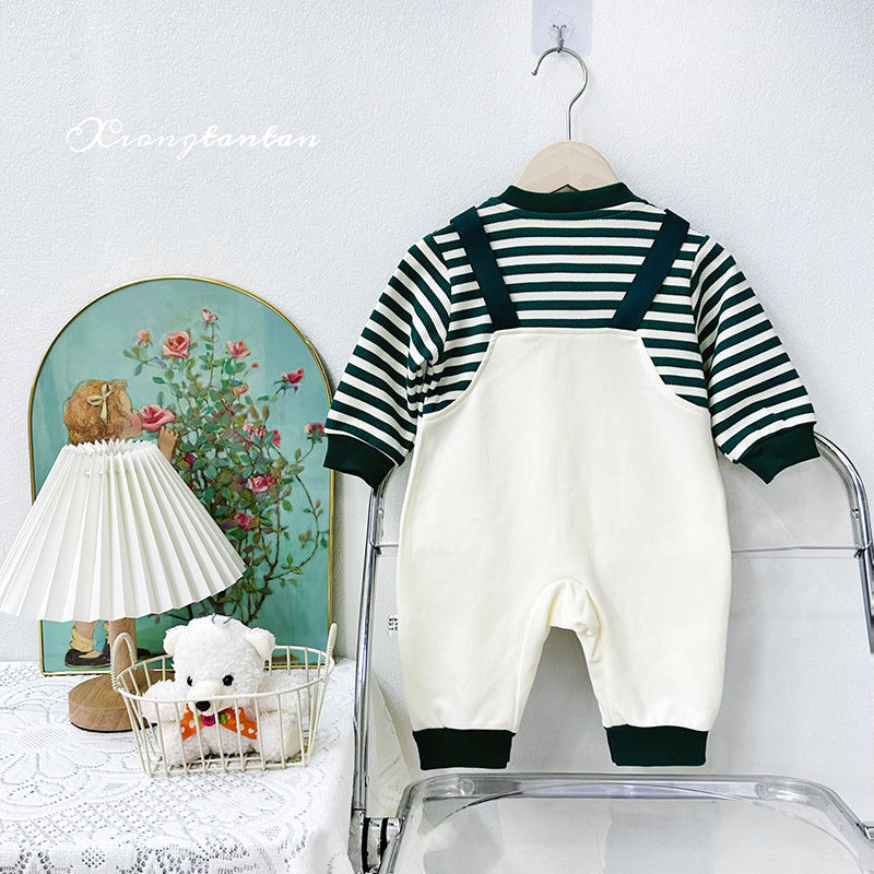 Romper One-piece Autumn Clothes Hundred Days Super Cute Western Jumpsuit, Climbing Suit