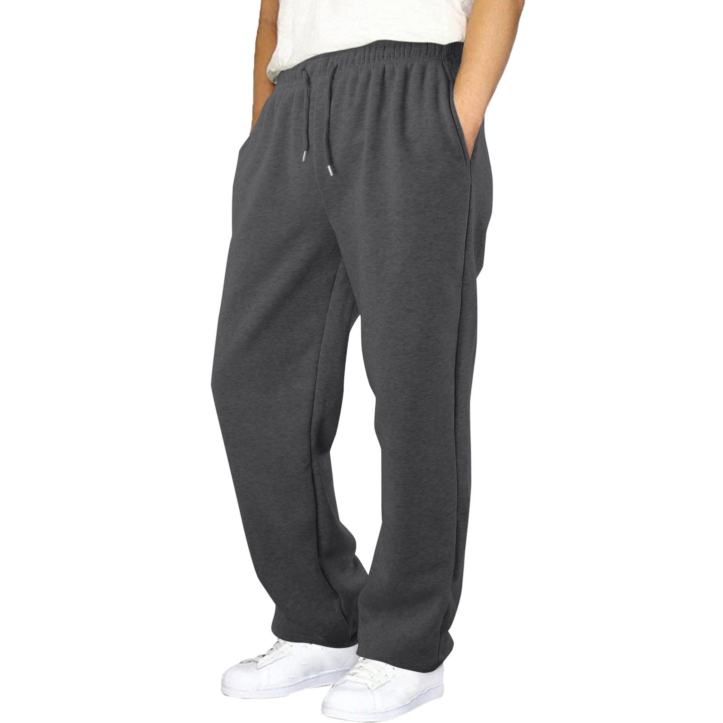 Children's Medium Big Elastic Waistband Drawstring Loose Wide Children's Pants