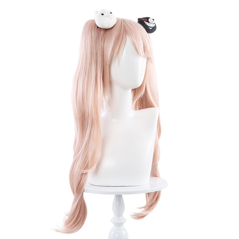 Bullet Wheel Broken Shield Double Tiger Mouth Clip Ponytail Cos Wig