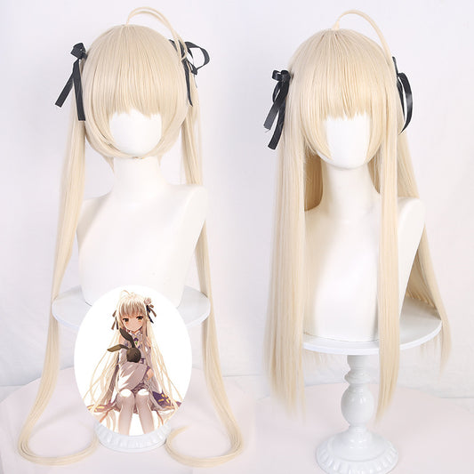 Fashion No Sora Strap Double Ponytail Cos Wig
