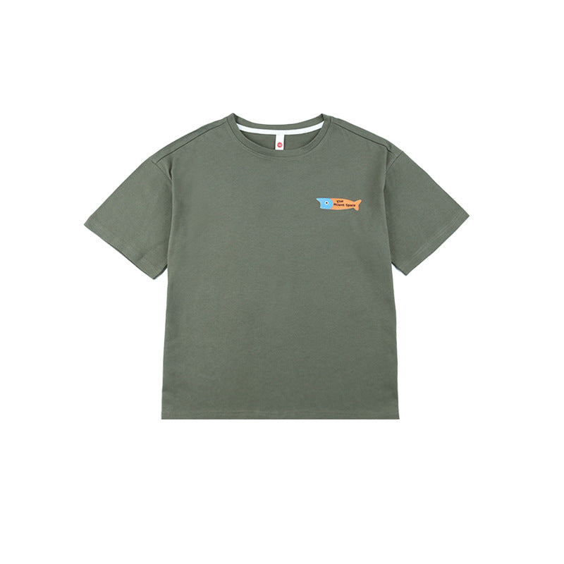 Children's Clothing Short-sleeved Summer Breathable Crew Neck Children's T-shirt