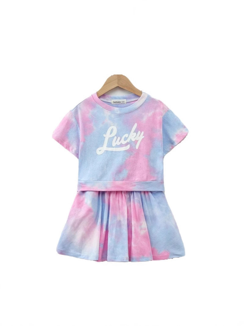Children's Summer Sports Super Fashionable Clothing Little Printed Children's Suit