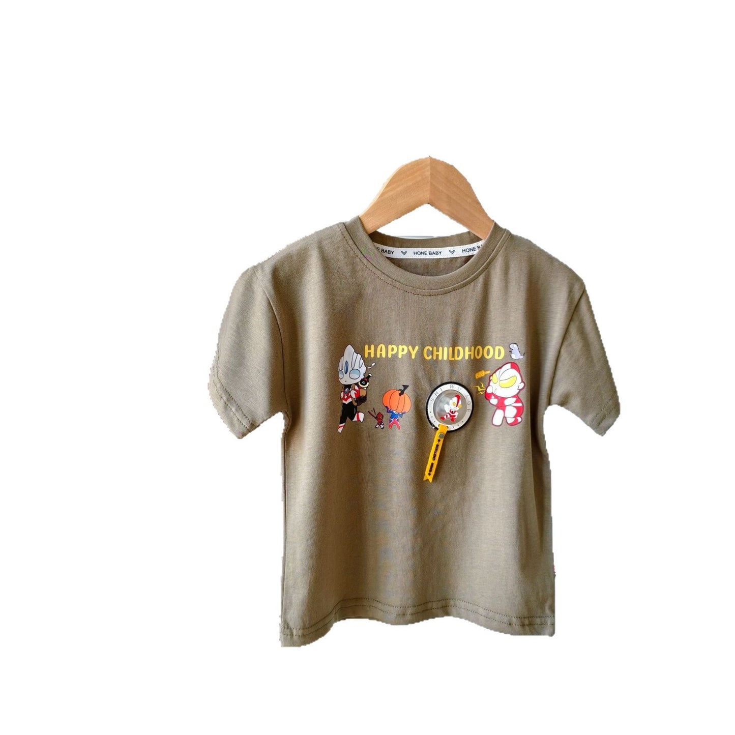 Summer Boys Cute Comfortable Pure Cotton Light Casual Short Children's T-shirt