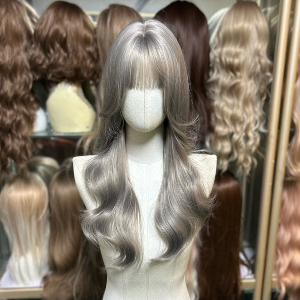Hair Straight Curly Big Wave Realistic Wig Long Curls