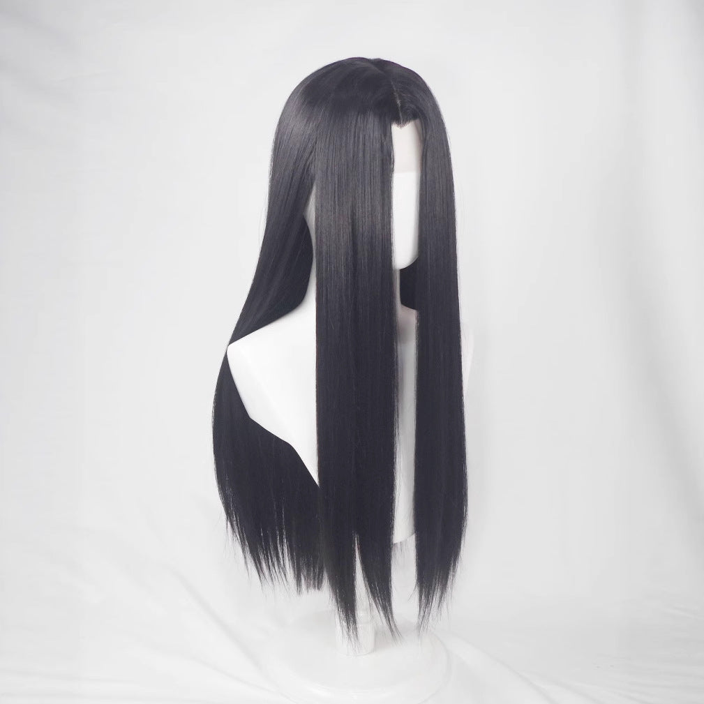 Tip Hand Crochet Ancient Style Black Lace Anime Film Television Cos Wig