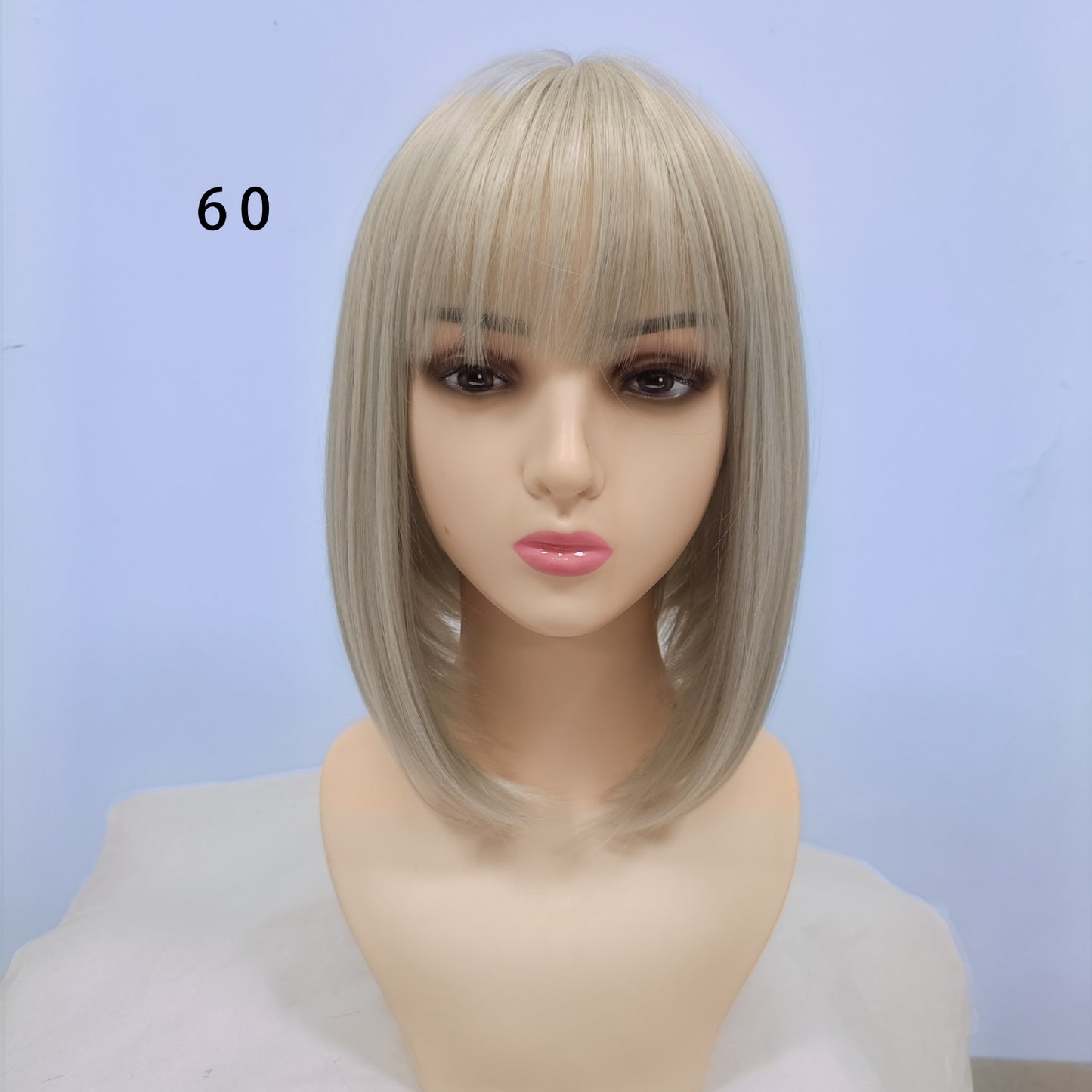 Graceful Classic Bangs Female Synthetic Wigs Wig Short Straight Hair