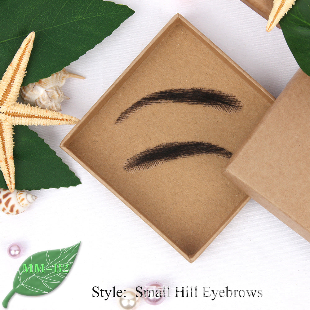 Men's Imitation Eyebrows Hair Crocheted Fake Invisible Other Wig