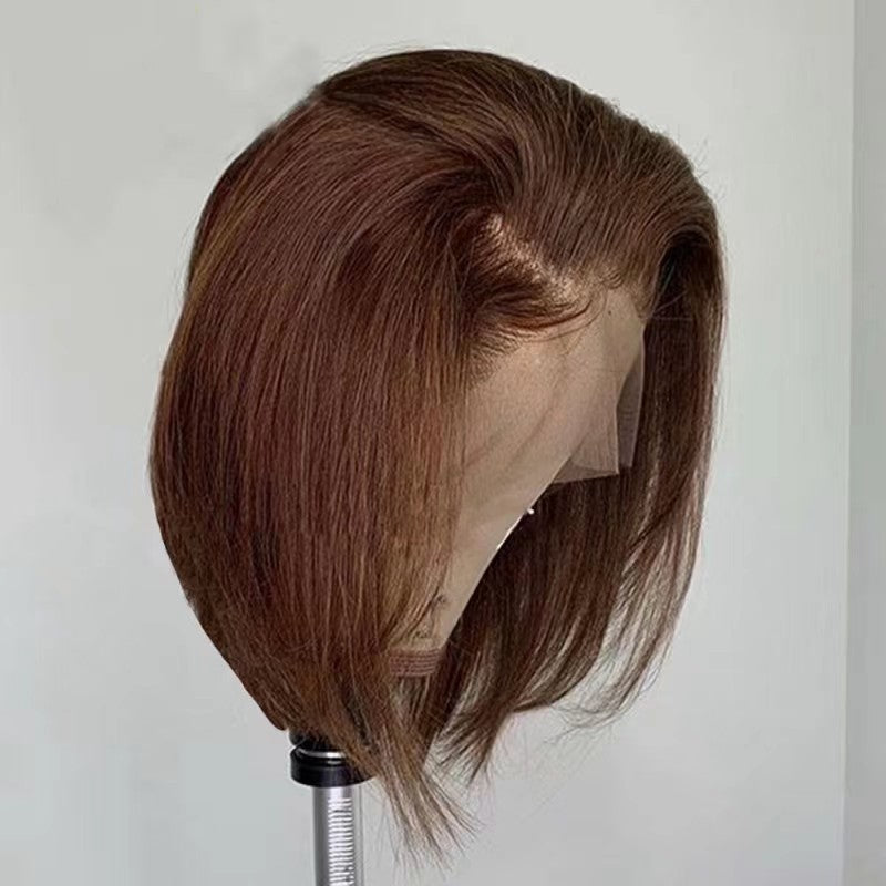 Frontal Pixie Bob Human Color Lace Real Hair Wig