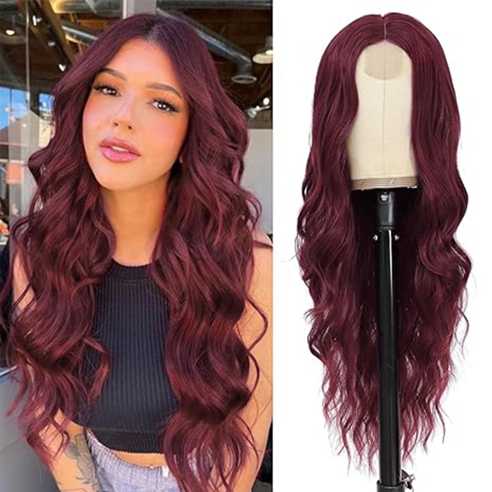 Women's Chemical Fiber Small Lace Headgear Big Wave Wig Long Curls
