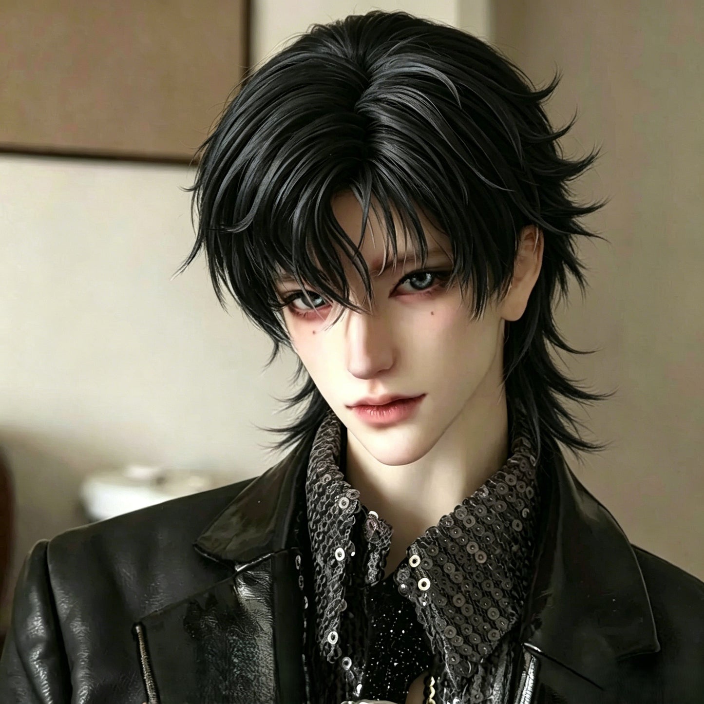 Men's Doll Points Hair Wolf Tail Two-dimensional Fake Cos Wig