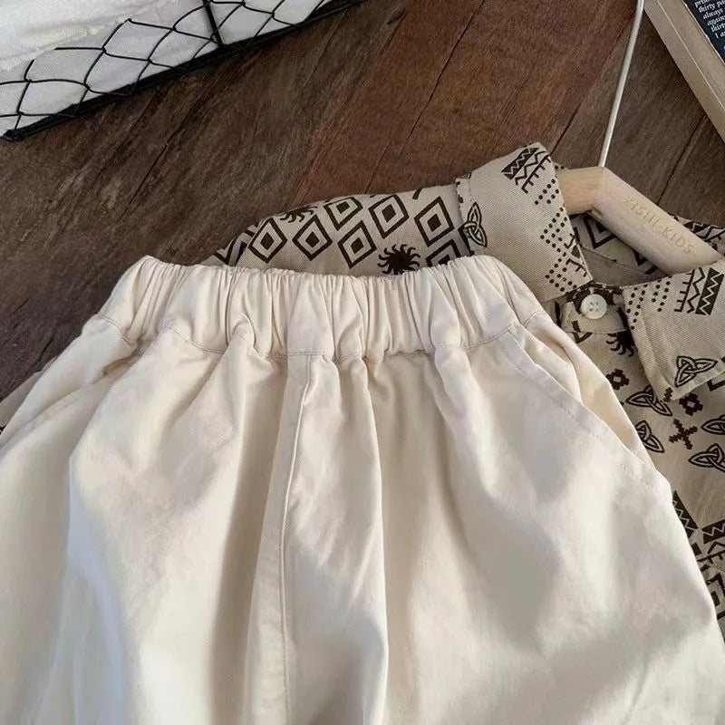 Children's Clothing Korean Style Loose Cargo Boys Fashion Children's Pants