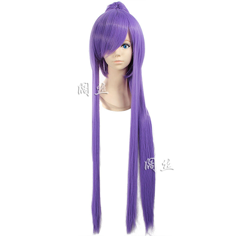 Broad Silk Night Rabbit Eggplant Anime Cos Wig