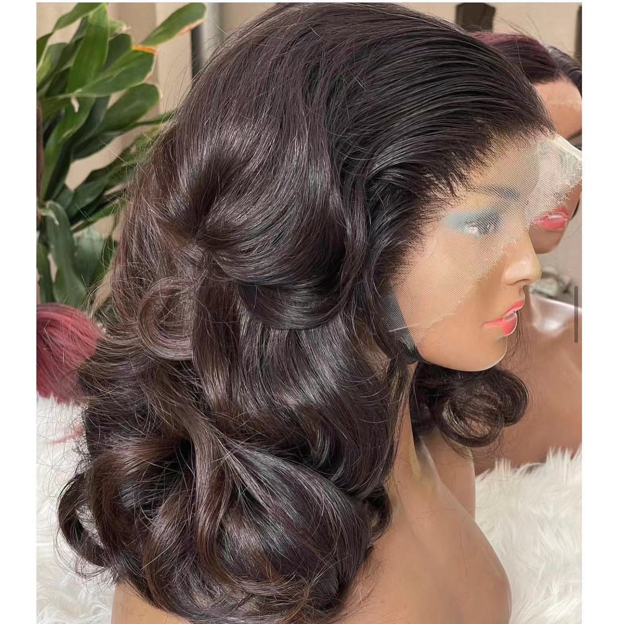Beautiful Pretty Classy Classic Front Lace Wig Short Curly Hair