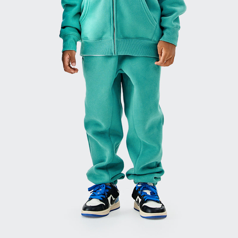 Children's Clothing Gray Series Veet Boys Fashion Thick Children's Pants