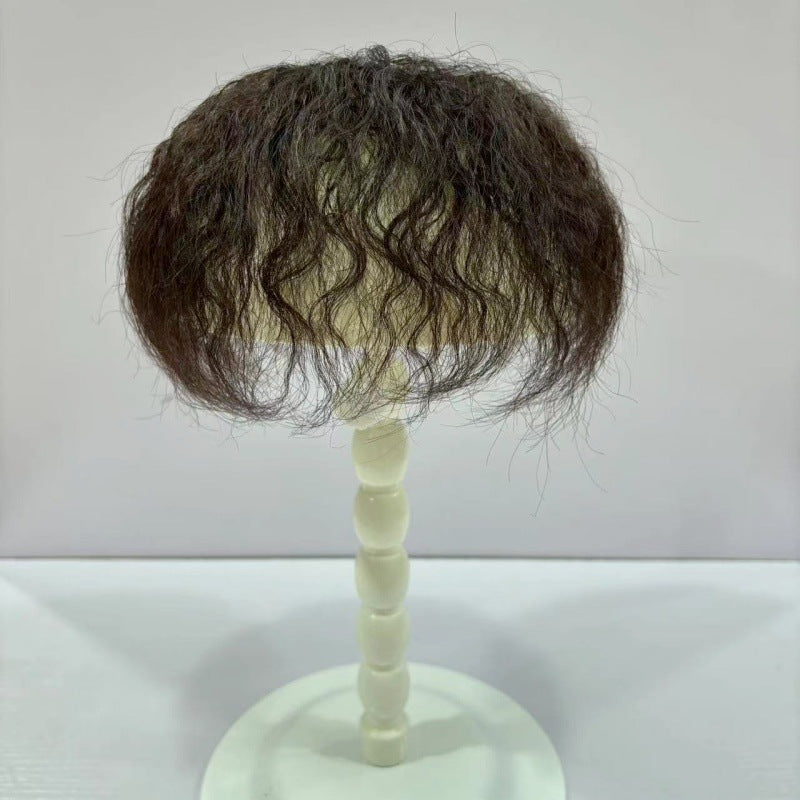 Short Volume Small Hair Piece Real Supplementing Corn Fluffy Simulation Wig