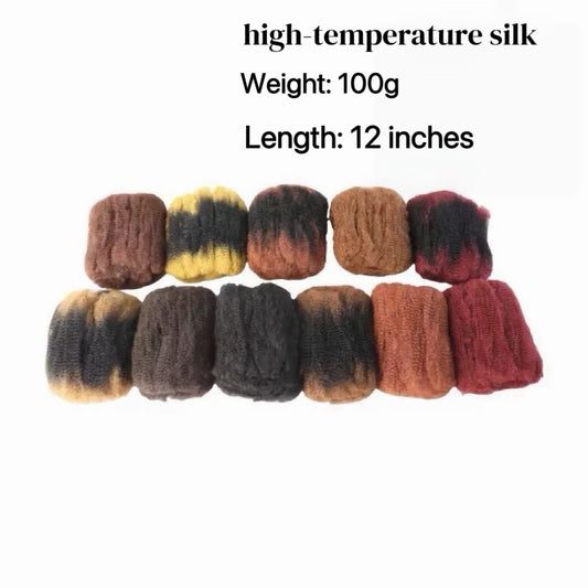 Women's Small Dreadlocks Chemical Fiber Puffy Silk Wig Short Curly Hair