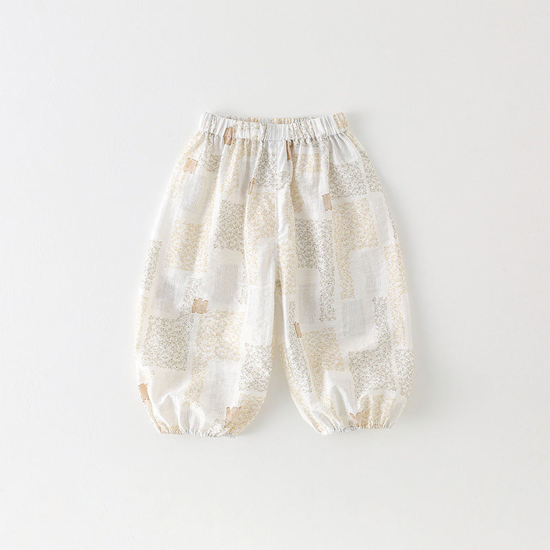Korean Summer Anti Mosquito Boys Thin Bloomers Infant Children's Pants
