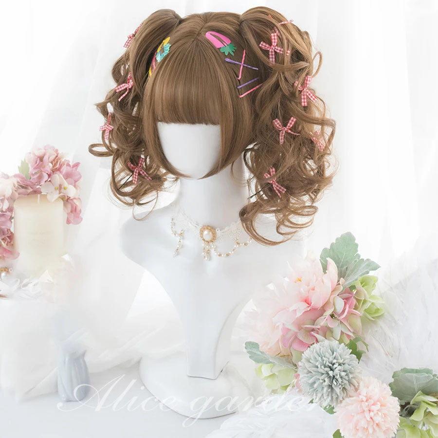 Female Dress Up Dyed Chemical Fiber Wig Long Curls