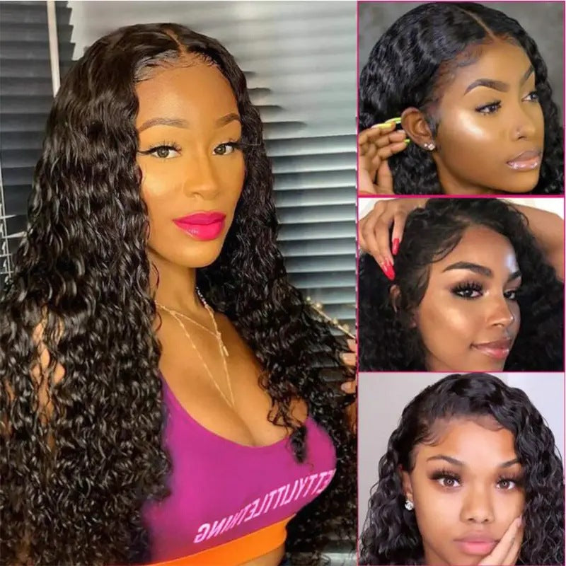 Fashion Front Lace African Small Volume Wig Long Curls