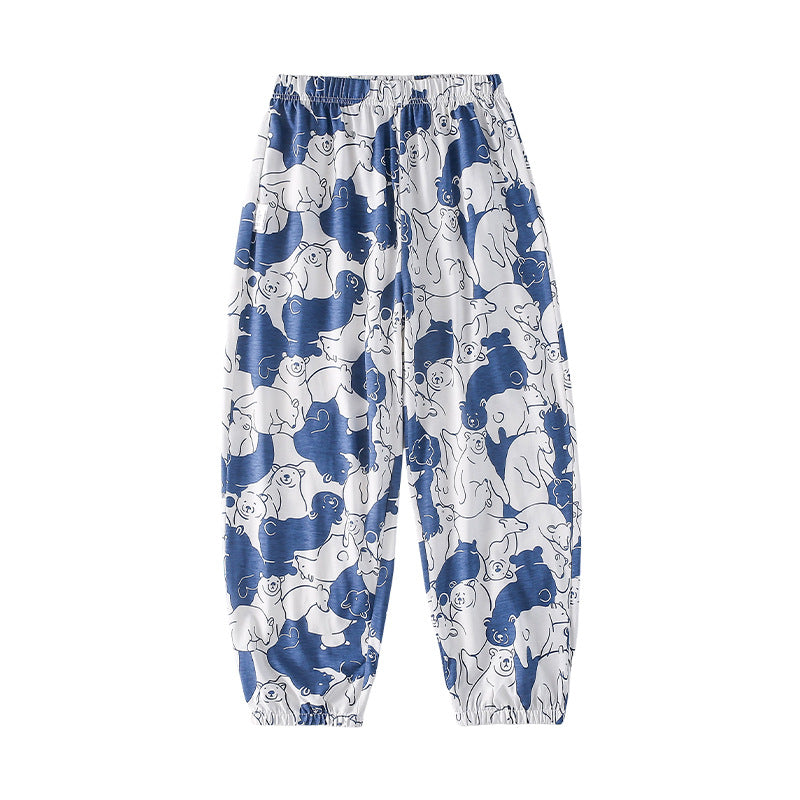 Children's Three Cotton Hall Clothing Summer Casual Children's Pants
