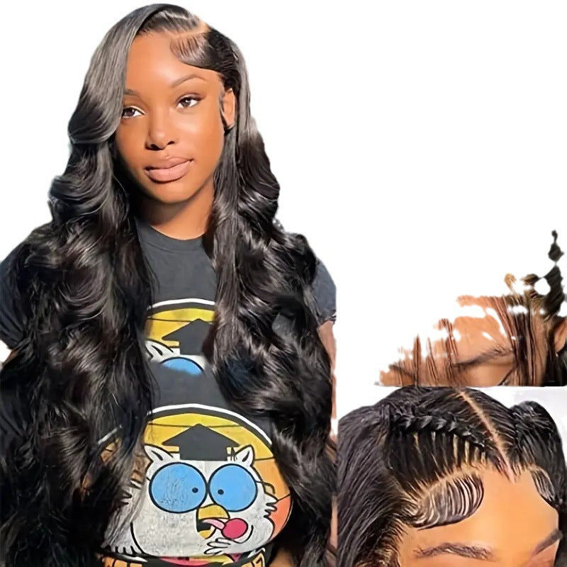Fashion Big Wave Curly African Front Wig Long Curls