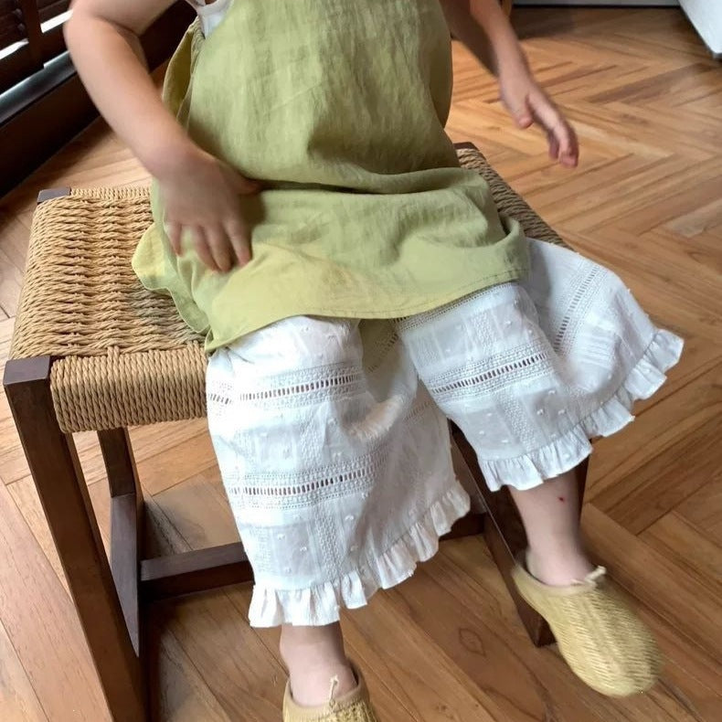 Children's Summer Korean Style Versatile Lace Fashionable Children's Pants