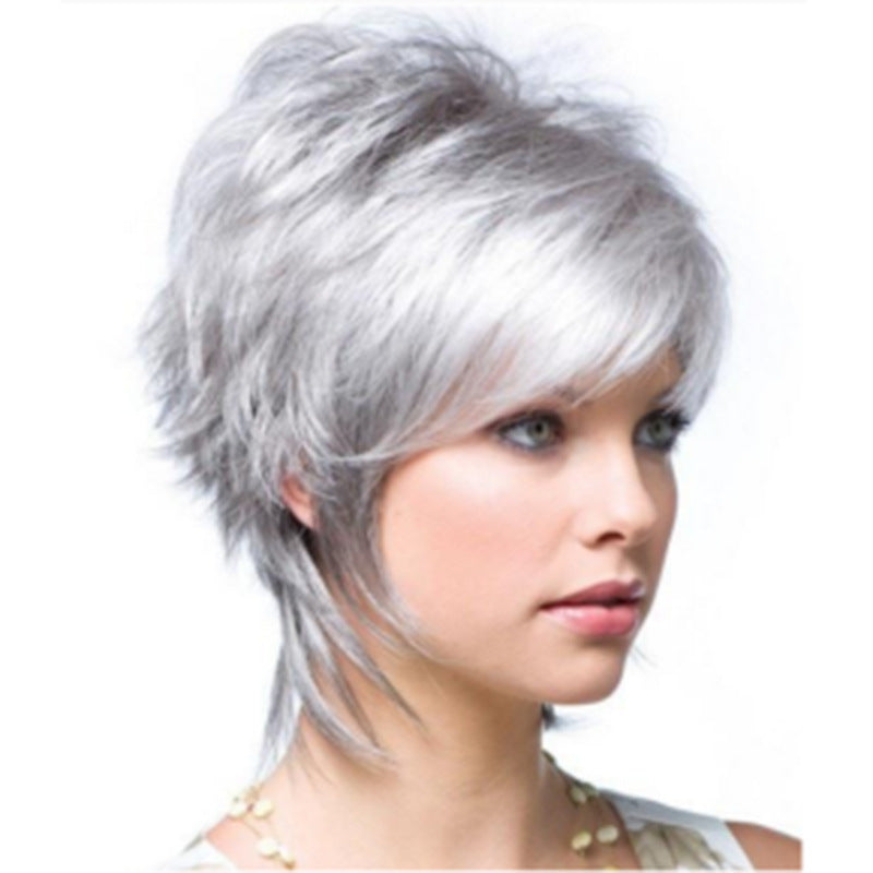 Women's Various Styles Light Golden Brown Curly Wig Short Straight Hair