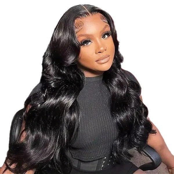 Fashion Front Lace African Big Wave Wig Long Curls