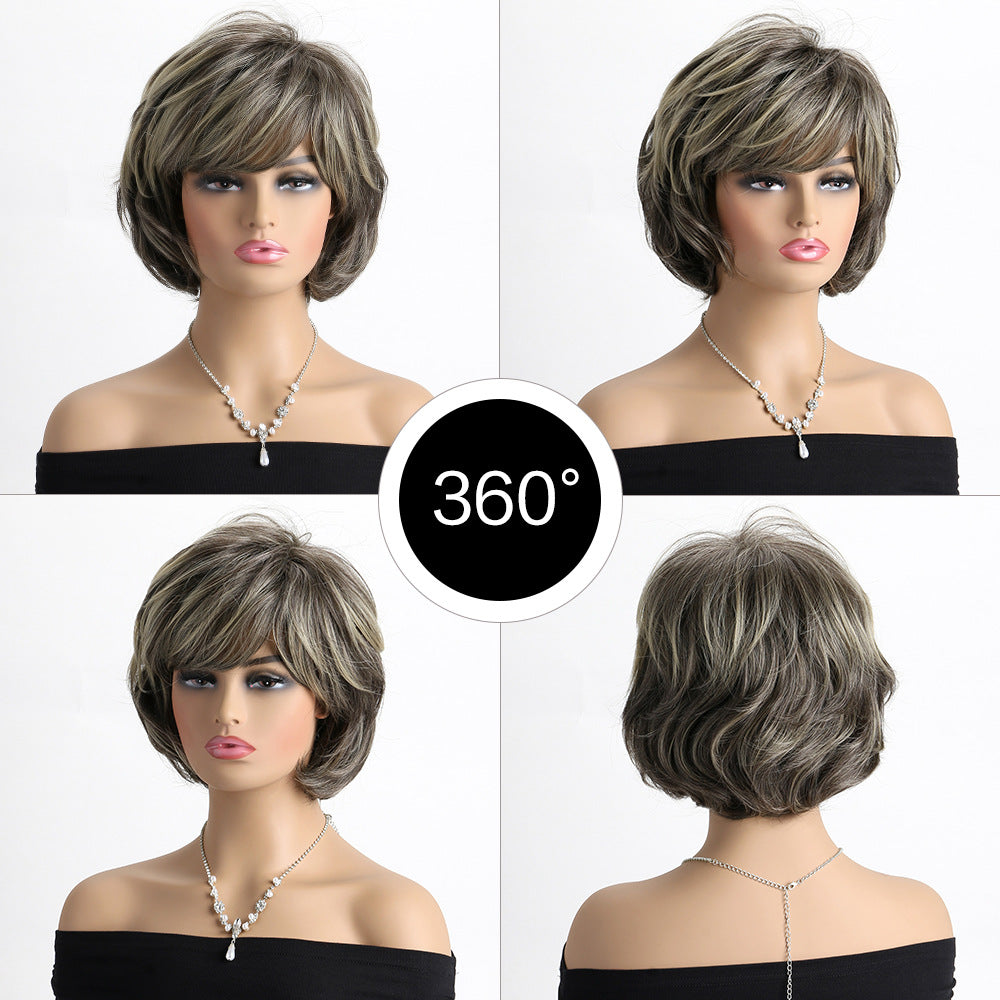 Versatile Women's Fashion Style Fluffy Natural Wig Short Curly Hair