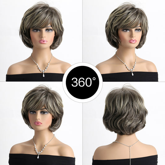 Versatile Women's Fashion Style Fluffy Natural Wig Short Curly Hair