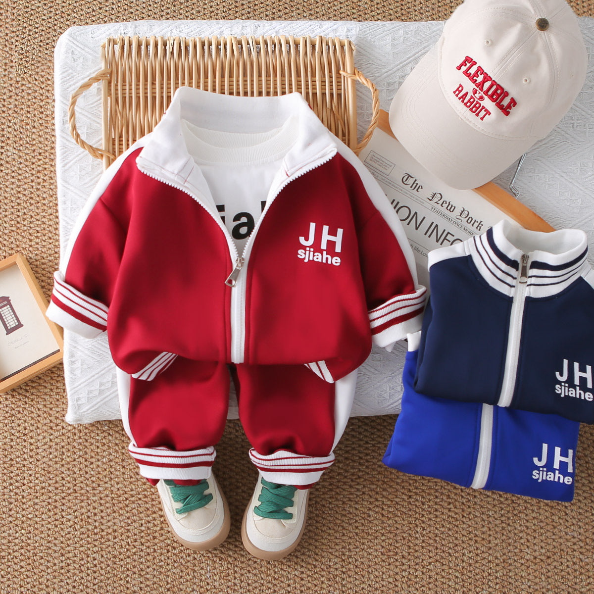 Fashion Autumn Western Style Long-sleeved Sports Children's Suit