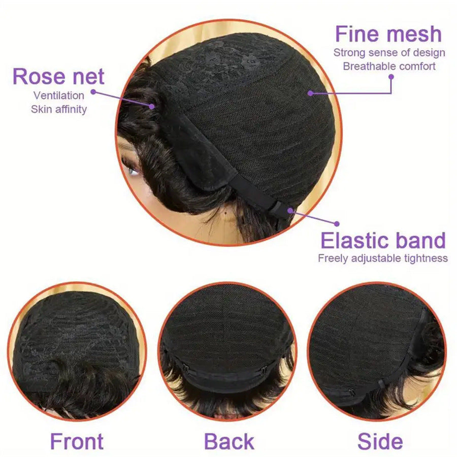 Casual New Comfortable Creative Human Set Real Hair Wig