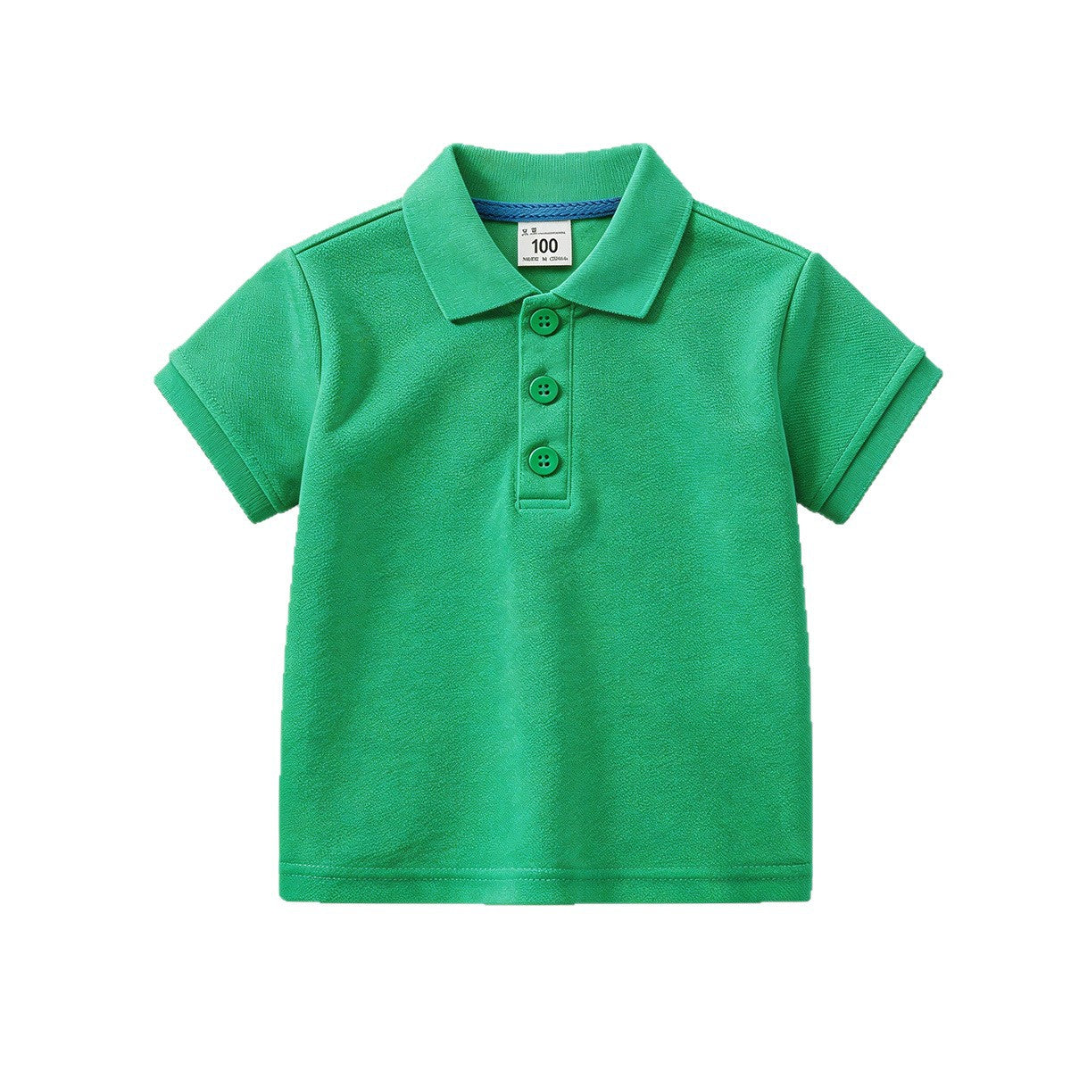 Children's Lapel Short Sleeve Summer Boys Small Older Solid Children's T-shirt