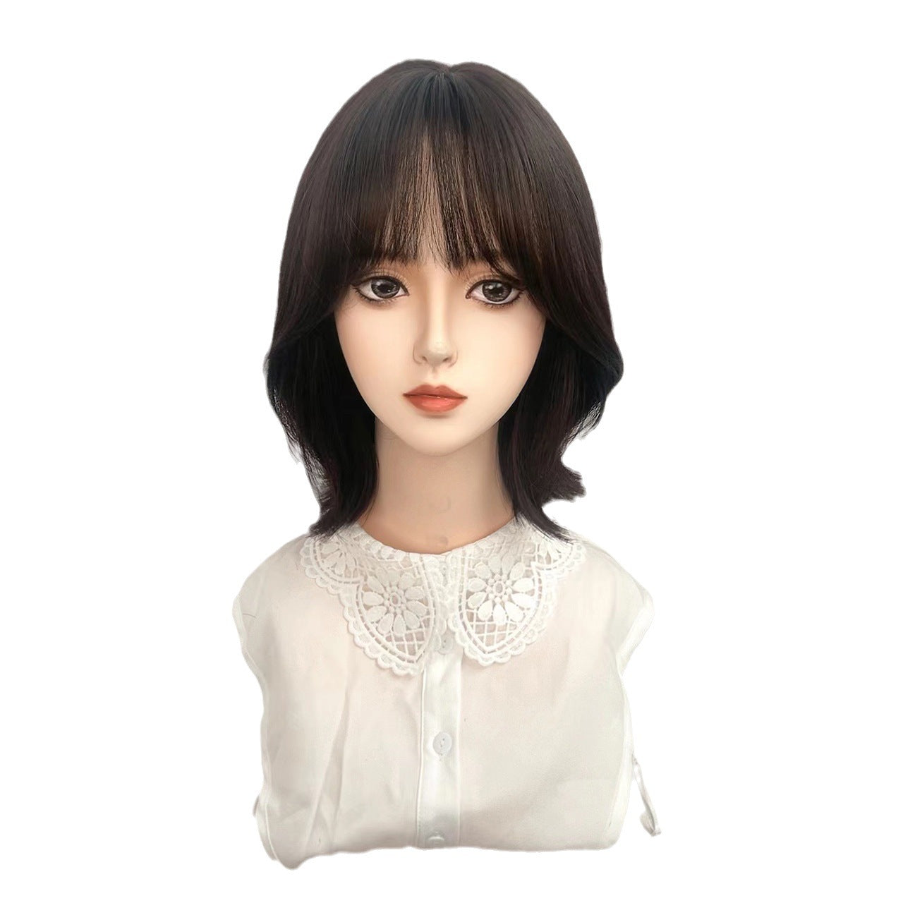 Women's Air Bangs Texture Hot Korean Style Fluffy Wig Short Curly Hair