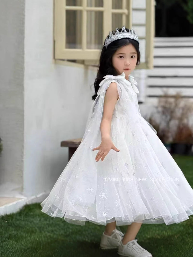 Children's Aisha Ice Princess Super Fairy Little Birthday Pettiskirt Cloak Children's Dress