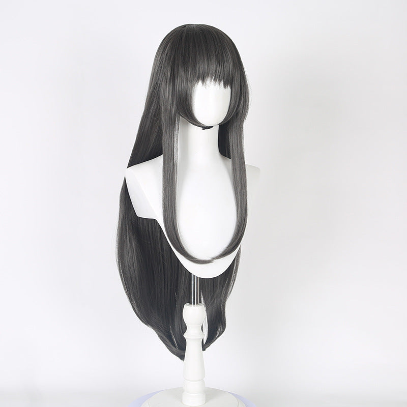 Magi Flame Black Gray Long Hair Cos Wig