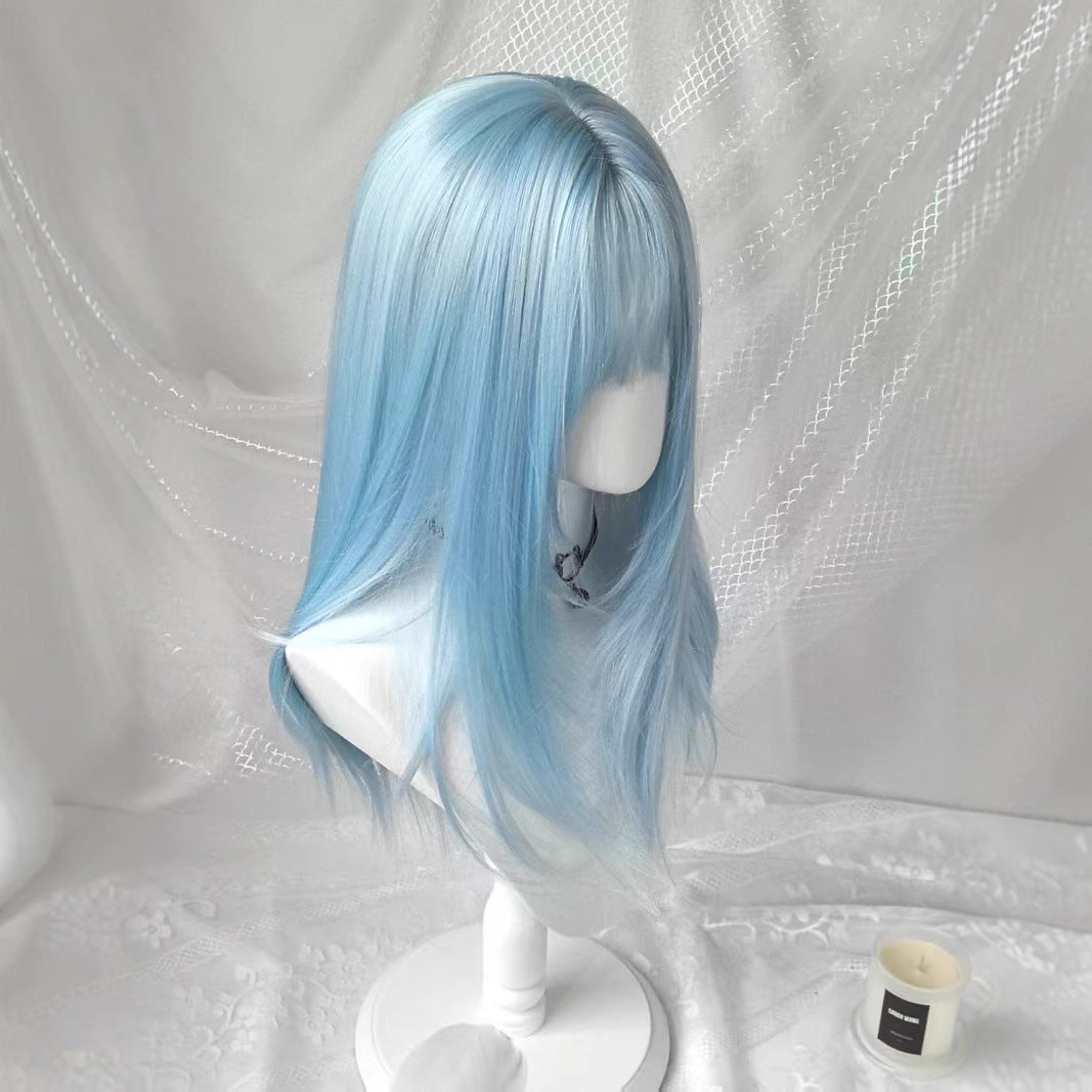 Classy Fashion Medium African Chemical Fiber Long Straight Wig