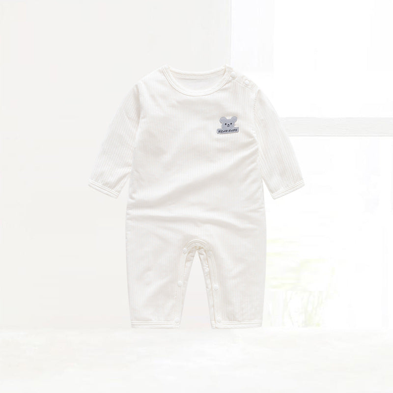 Children's Clothing Class One-piece Pajamas Pullover Shoulder Open Jumpsuit, Climbing Suit