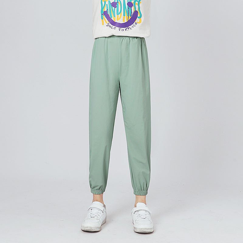 Children's Sports Anti Mosquito Medium Large Thin Children's Pants