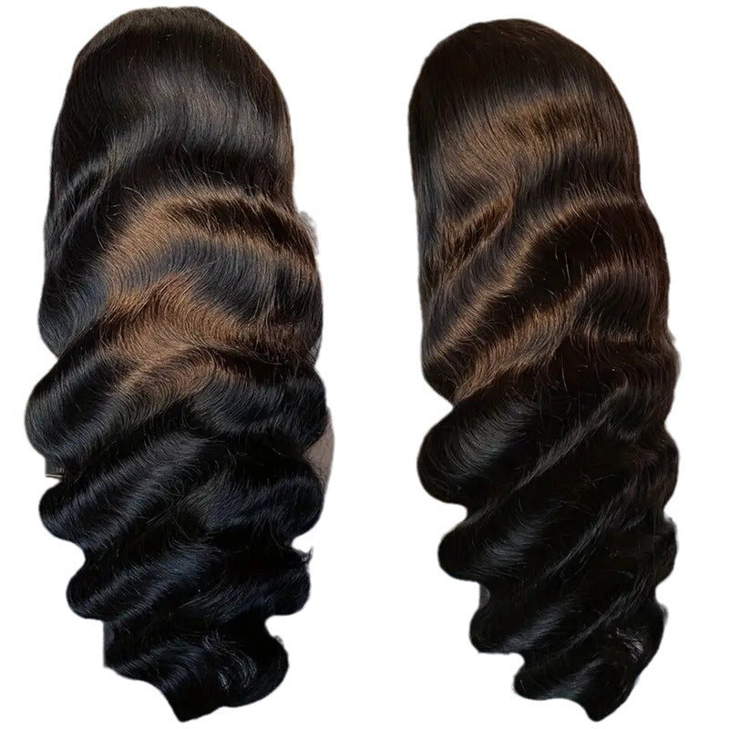 Front Lace Female Medium Large Wave Curly Hair Fluffy Wig Long Curls