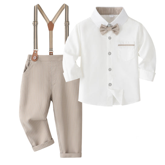 Children's Boy's British Gentleman Dress Clothing Bow Tie Children's Suit