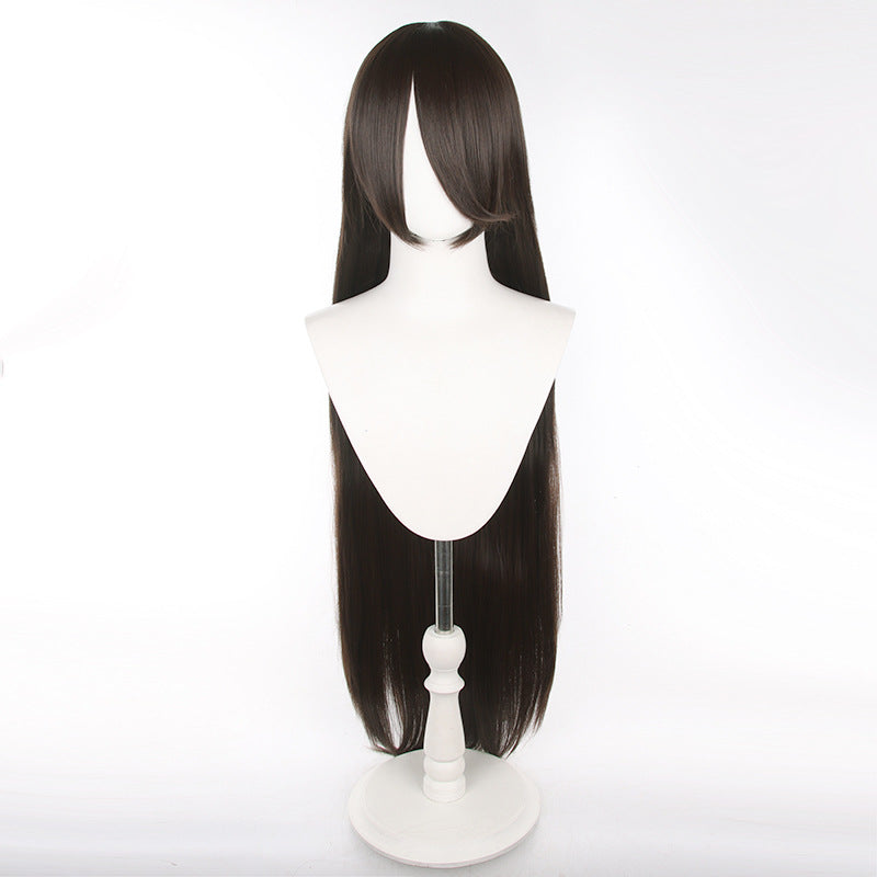 Universal Anime Long Straight Hair Mao Style Fiber Cos Wig
