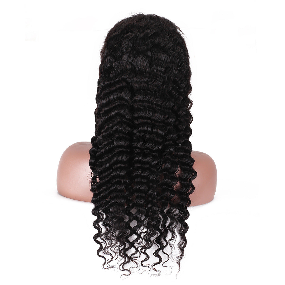 Unique Human Deep Wave Lace Head Real Hair Wig