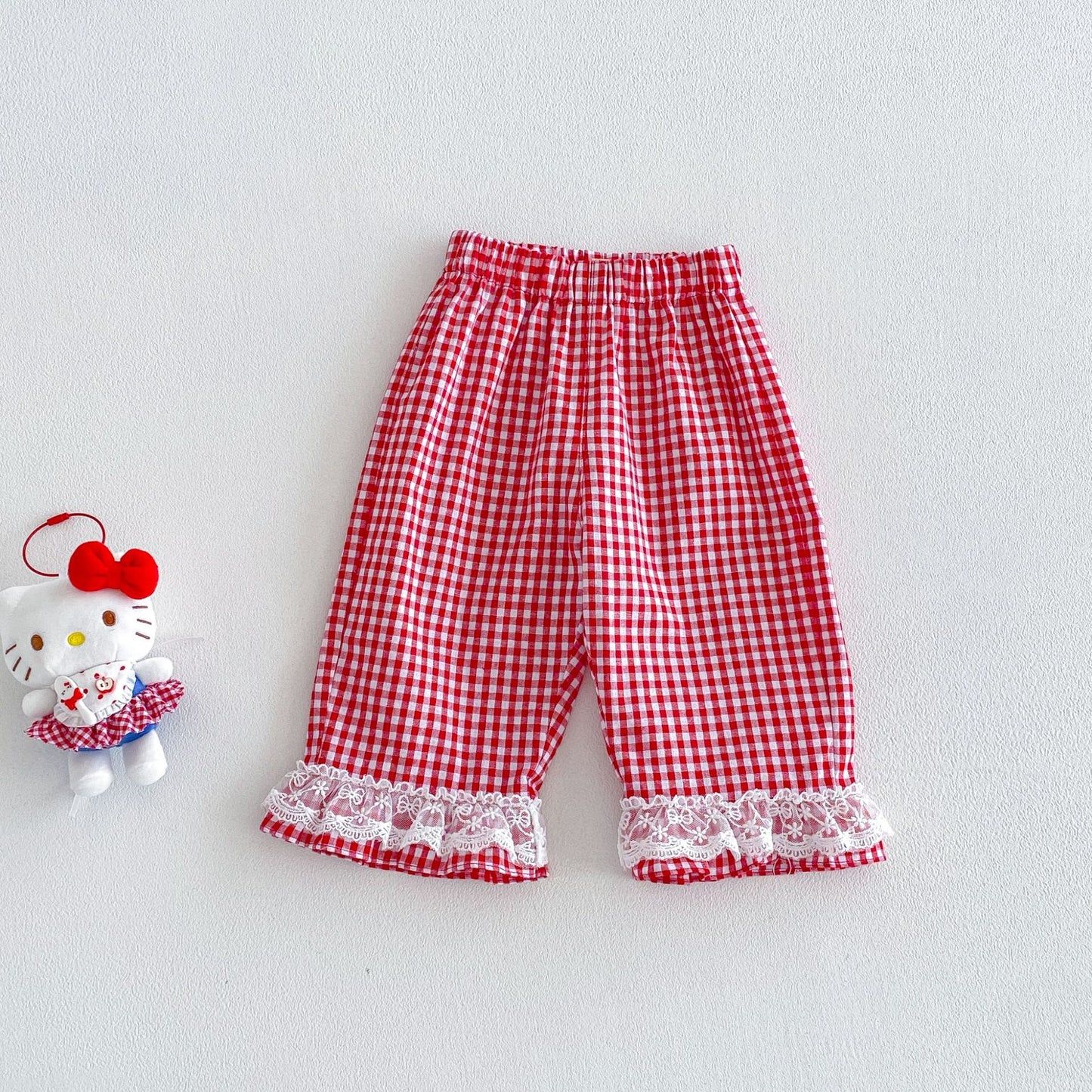 Fashion Embroidery Vest Summer Korean Style Cute Flounced Sleeve Doll Children's T-shirt