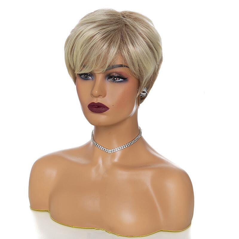 Women's Fashion Rose Net Synthetic Wigs Wig Short Straight Hair