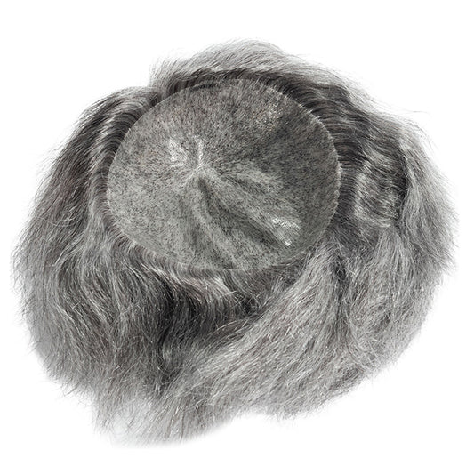 Men's Hairpiece Machine Binding Needle Hand Crochet Invisible Breathable Hair Supplementing Men's Wig