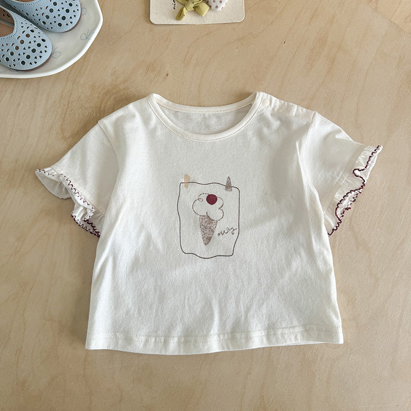 Summer Cartoon Short Sleeve Thin Versatile Children's T-shirt
