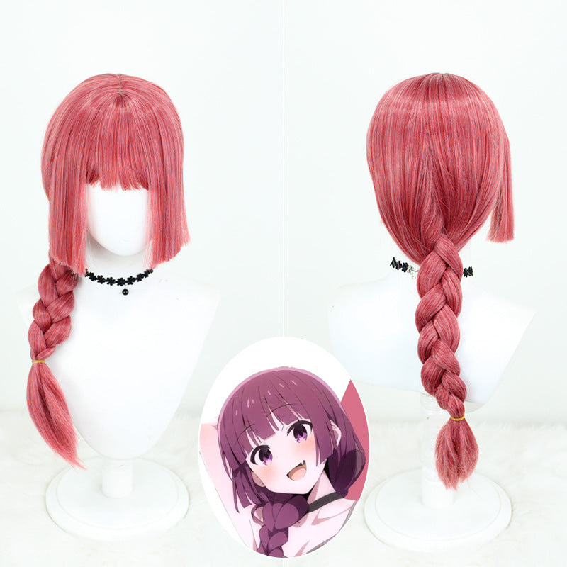 Lonely Rock Cool Yu Teng Yi Li Side Braid Fiber Cos Wig