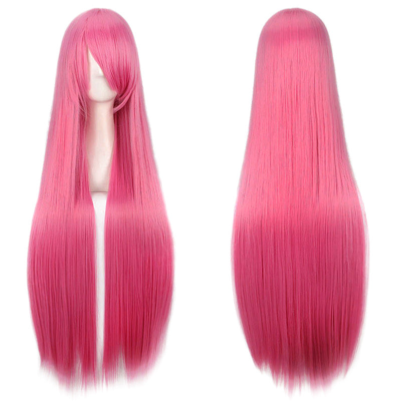 Classic Universal Color Hair Anime Fiber Long Straight Wig